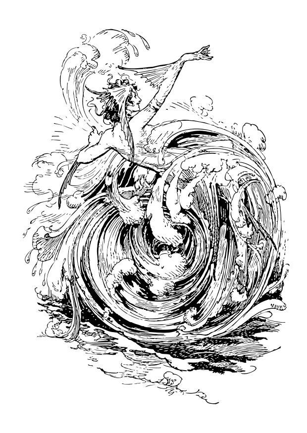Coloring page maelstrom
