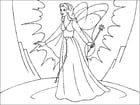 Coloring pages magic fairy