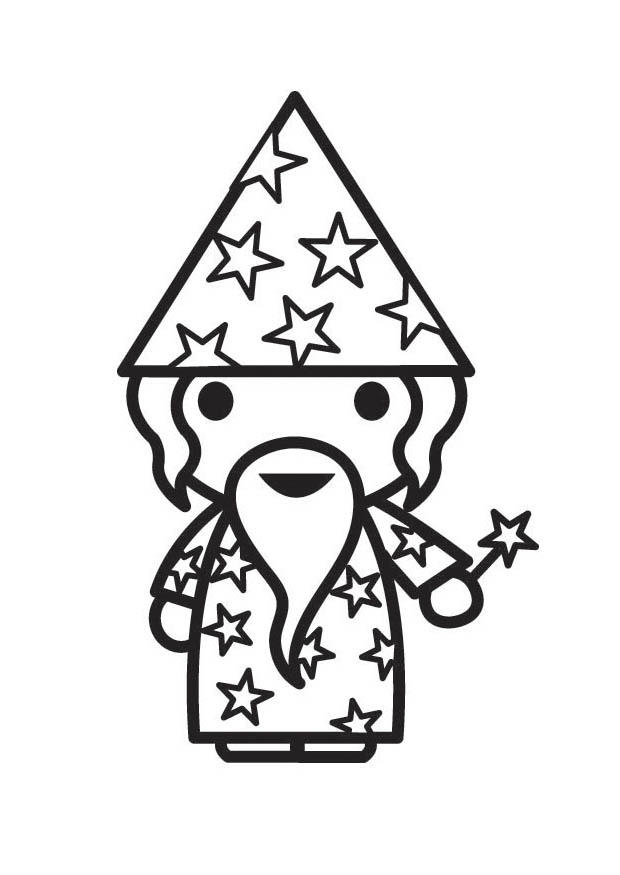 coloring pages magician