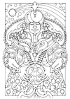 coloring-page Magician