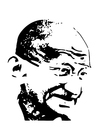 Coloring pages Mahatma Gandhi