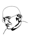 Coloring pages Mahatma Gandhi