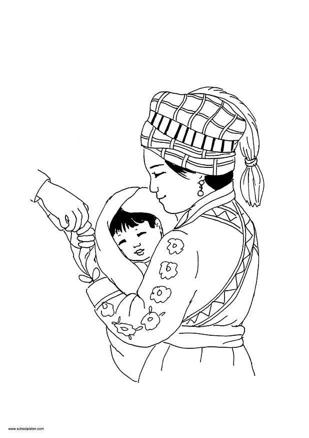 Coloring page Mai picture 7