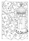 Coloring page Mailbox