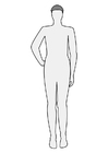 Coloring pages man front