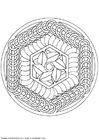 Coloring page mandala-1402a