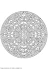 Coloring pages mandala-1402c