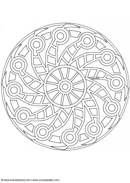 Coloring page mandala-1502d