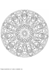 Coloring page mandala-1502f