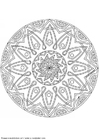 Coloring pages mandala-1502g