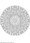 Coloring page mandala-1502h