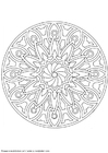 Coloring pages mandala-1502i