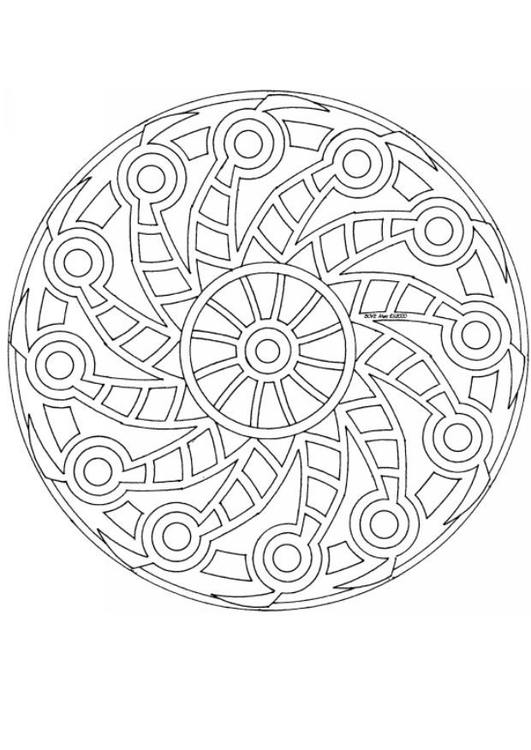 Coloring page mandala-1502j