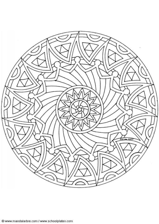 Coloring page mandala-1502k