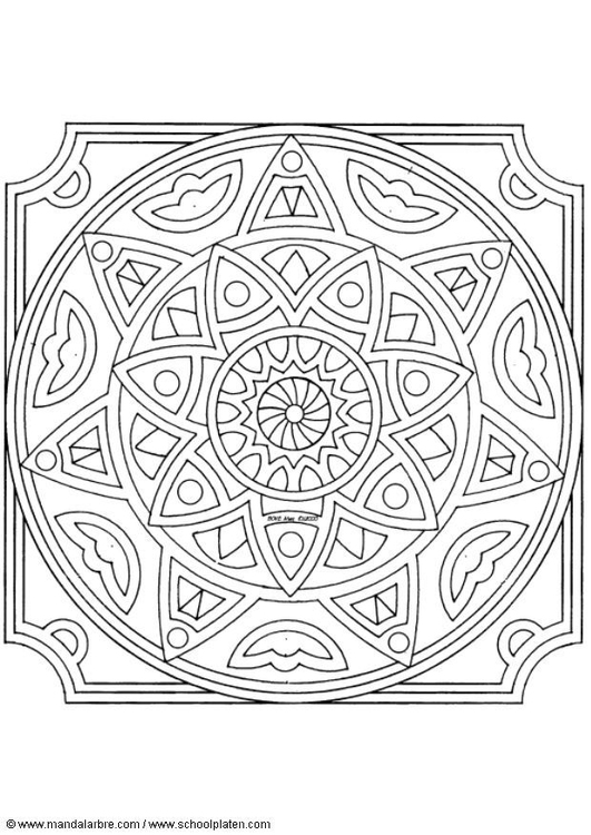 Coloring page mandala-1502q