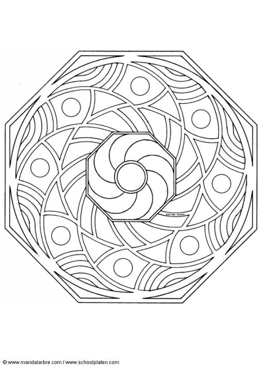 Coloring page mandala-1502r