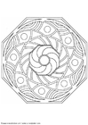 Coloring page mandala-1502r