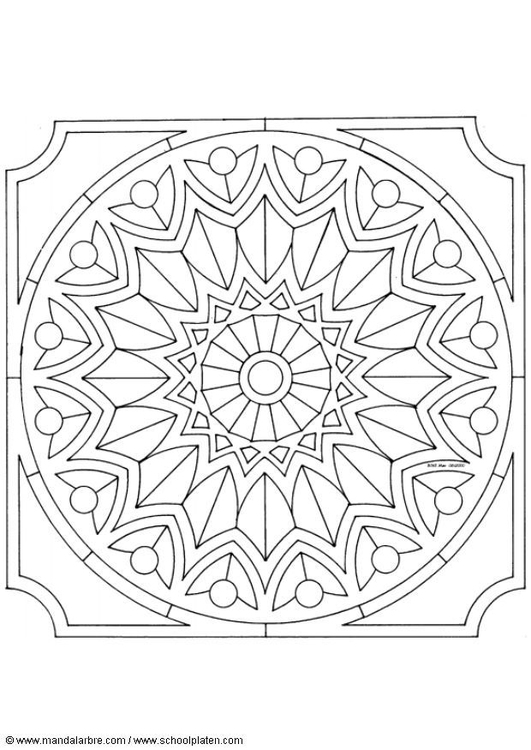 Coloring page mandala-1502s
