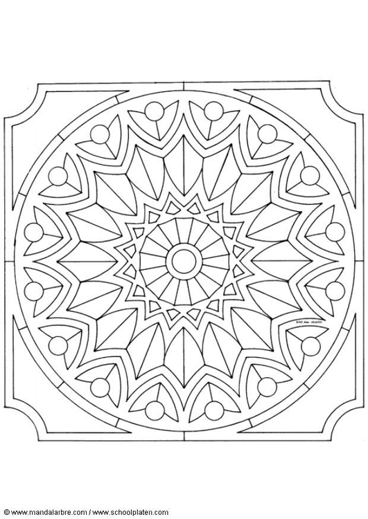 Coloring page mandala-1502s