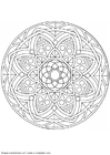 Coloring pages mandala-1502t