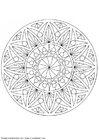 Coloring pages mandala-1502u