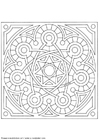 Coloring page mandala-1502v