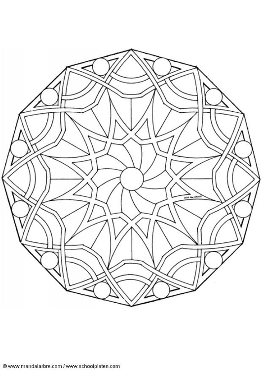 Coloring page mandala-1502z