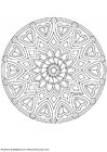 Coloring page mandala-1602a