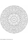 Coloring pages mandala-1602b