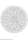 Coloring pages mandala-1602c