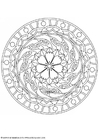 Coloring page mandala-1602d