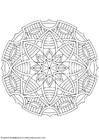 Coloring page mandala-1602f