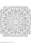 Coloring page mandala-1602h