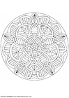 Coloring page mandala-1602j