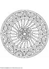 Coloring pages mandala-1602k