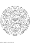 Coloring pages mandala-1602m