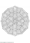 Coloring pages mandala-1602n