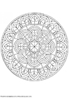 Coloring pages mandala-1602p