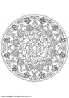 Coloring pages mandala-1602q