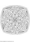 Coloring pages mandala-1702a