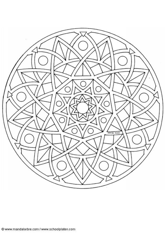 Coloring page mandala-1702c