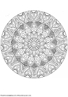 Coloring page mandala-1702d