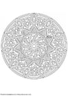 Coloring pages mandala-1702e