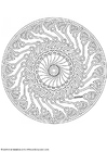 Coloring pages mandala-1702g