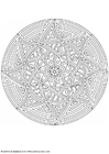 Coloring page mandala 1702m