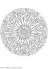 Coloring pages mandala-1702p