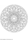 Coloring page mandala-1702t