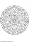 Coloring pages mandala-1702u