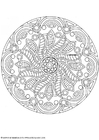 Coloring pages mandala-1702v