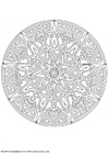 Coloring pages mandala-1702w